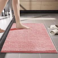 Coco Bathroom Floor Mat, Bathroom Entrance Absorbent Carpet, Household Toilet Non-Slip Mat, Hotel Floor Towel 40X60cm / Pink rožinė