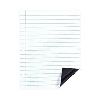 Lined Whiteboard with Horizontal Lines for Writing and Use One Size white