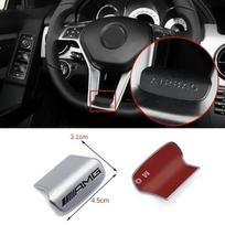 AMG Emblema Automobilio Vairo Lipdukai Aksesuarai Mercedes Benz AMG W206 W204 W205 W212 W213 W221 W222 W223 W251 W464 GLE gray