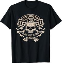 Sturgis 25 Black Hills Classic Skull Rally T-shirt XXXL beige