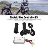 Bike Motor Controller Kit 36V 800W Throttle Power Display Stable Brush Motor Controller for DIY Conversion gray