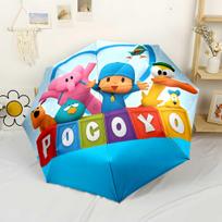 Pocoyo draugų nuotykių automatinis skėtis sulankstomas skėtis su 8 šonkauliais lengvas patvarus kasdieniam nešiojimui elegantiškas skėtis
