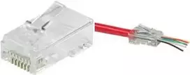 LogiLink MP0027 modulinis RJ45 kištukų rinkinys Cat.6 UTP, Pass-Through, 50 vnt.