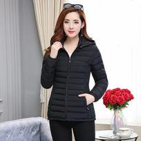Women's Parkas lady Winter Thickened Slim Warm Jackets Female Hooded Parkas Women Cotton Padded Jacket Ultralight Coat XXXXXL juoda