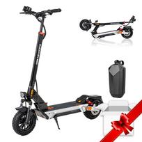 Kukirin Lightweight Electric Scooter 800W, 48V 18.2Ah, 45km/h, Dual Suspension, Disc Brakes, 8-Light System, 10  Tires Comuuter E-Scooter M4Max+Bag (Split Up, 2 parcels) balta