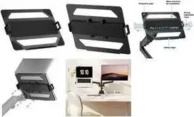 LogiLink BP0203 juodas laikiklis nešiojamam kompiuteriui tvirtinti prie monitoriaus laikiklio, 11,6–17,3"