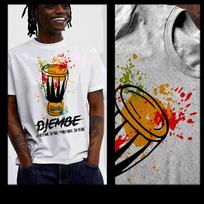 African Drum T-Shirt Black History Month Panafrican melanin Africa tee XL black