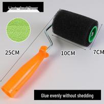 Flocking Adhesive Roller Brush for Wall Putty and Tile, 4-6 Inch black