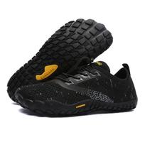 Vyriški minimalistiniai batai basomis kojomis Zero Drop unisex plataus pločio madingi sportbačiai kvėpuojantis tinklelis vyriški basomis kojomis platūs batai minkštu padu 37 juoda