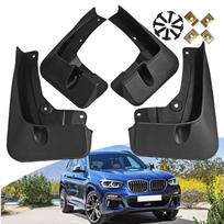 BMW X3 2018 m. Automobilio purvasaugiai 4 vnt. Purvasaugiai Sparnų stiliaus aksesuarai Naujas atnaujinimas Purvasaugio atvartas Apsauga nuo purslų black