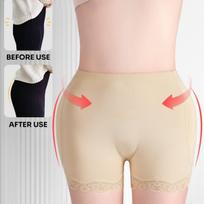 Ladies' Belt,slimming Pants, Hip And Hip Lifting Pants, Lace Edge With Padding, Adjustable Belt,slimming M beige