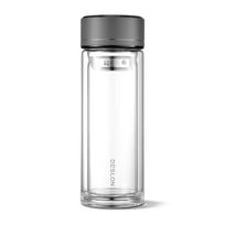 Deshlang 300ml dvigubo stiklo arbatos puodelis gray
