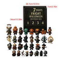 31 Nights of Fright 2025 Halloween Advent Calendar Gift Set with Figurines Scary Countdown Box for Boys Girls Teens