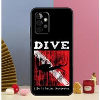 Scuba Diver Diving Case For Samsung Galaxy A52 A72 A13 A33 A53 A14 A24 A34 A54 A15 A25 A51 A71 A12 A32 Cover Samsung A73 5G