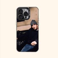 Popular Rap Singers E-Eminem Case for iPhone 11 12 13 14 15 16 17 Pro Max XS X XR Cover iPhone13mini beige