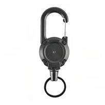 4PCS Heavy Duty Retractable ID Badge Reel with Carabiner Steel Wire Rope Key Holder Durable Outdoor Keychain Tool for Daily Use 1PC juoda