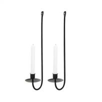 Modern Wall Candle Sconce Hanging Candelabra Wall Mount Candle Sconces Set Wedding Decoration Bar Party Living Room Decoration 2pcs juoda