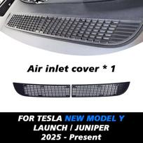 For Tesla Model Y Juniper 2025 Launch Lower Bumper Anti Insect Net Anti Dust Proof Inner Vent Grille Cover Front Cover air inlet net gray