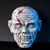 Halloween Zombie Headgear Latex Bloody Zombie Helmets Full Head Decor Terrible Party Cosplay Horror Mask Costume Accessories white