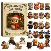 2026 Christmas Advent Calendar Multi-Purpose 3D PVC Pendants Toy Decorations Toy Surprise Box for Home Tree Desktop Decoration black