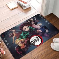 Kimetsu No Yaiba Demon Slayer Priekinės durų kilimėlis Neslystantis Vidaus Greitai džiūstantis Durų kilimėlis Grindų Vonios kambario Įėjimo Kilimas Kilimas 40x60cm