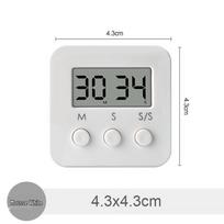 Multifunctional Electronic Timer for Study, Kitchen & Problem Solving white