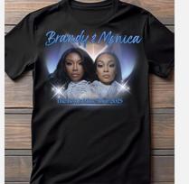 NEW Brandy And Monica The Boy Is Mine Tour 2025 Black Unisex Shirt XXL gray