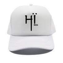 Hi Ibiza Trucker Cap Unisex Hat Baseball Cap Cool Summer Unisex Mesh Net Hi Ibiza Hat MZ white
