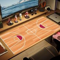 Basketball Court Mouse Pad Large Computer Office Game Table Mats XXL Rubber Anti-slip Gaming Keyboard Mousepads Long Desk Pads 30cmx60cm(11.8x23.6inch) gray