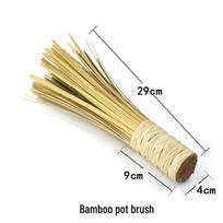 Bamboo Kitchen Wok & Pot Cleaning Brush beige