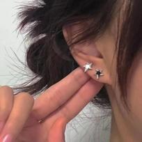 RecoPan Pentagram Collection: Super Shiny Vintage Stud Earrings for Women, Versatile Cartilage Design, High-End Layered Look