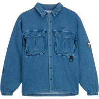 Nike X Nocta Opalinis Lelijų Lapo Džinsinis Marškinys FZ3261-486 XL mėlyna