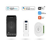 Tuya WiFi roletų ir užuolaidų valdiklis su nuotolinio valdymo pulteliu