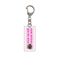 Acrylic Sad Hamster Key Chain I'm Just a Girl Sad Hamster Keyring  Fans style 8 white
