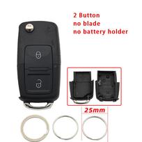 Cocolockey 2/3/4 Button Remote Flip Folding Key Shell for Vw Golf Jetta Passat Bora Sharan Touran for Seat Leon Car Accessories black