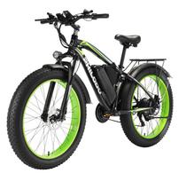 PHILODO H7 Pro 1000W Elektrinis dviratis su plačiomis padangomis 80KM ilgas nuotolis E-Bike žalia