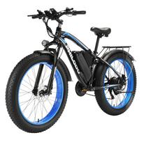 PHILODO H7 Pro 1000W Elektrinis dviratis su plačiomis padangomis 80KM ilgas nuotolis E-Bike mėlyna