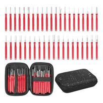 30Pcs/set Reusable Wire Terminal Removal Tool Terminal Extractor Tool Set  Wire Terminal Service raudona