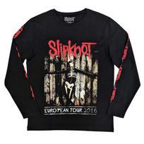 Men's Slipknot Skeleton Flag Long Sleeve XX-Large Black XL black