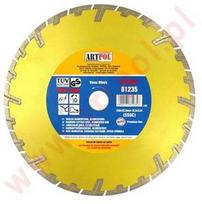 Art-Pol DEIMANTINIS DISKAS 230 x 22,2 mm SEGMENTUOTAS GREITAS IR GILUS PJOVIMAS /AR