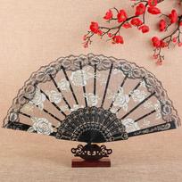 Popular LED Light-Up Disco Fan: Colorful Luminous Accessory for Men and Women gray