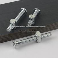 Baby Bed/Cabinet Hardware Set: Large Flat Head Hex Socket Screws, Cross Hole Nuts, Hammer Head Slotted Nuts M6*16 Inclined Inner Hammer Head, 6*13, 10 Sets