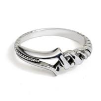 Anime Spear Of Longinus Ring Vintage Unisex Adjustable Opening Cosplay Rings Party Jewelry Accessories Gifts resizable white