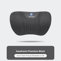 VOLKSWAGEN VW Automobilio Sėdynės Ledo Šilko Pagalvėlė Kaklui Vairavimo Sėdynės Atramos Galvai Nugaros Pagalvėlė Volkswagen Polo Golf Tiguan Passat Sharan black