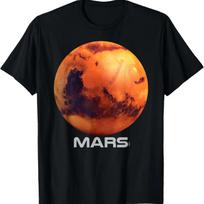 Marso marškinėliai, Saulės sistemos planetos marškinėliai Marškinėliai XXXXXL juoda