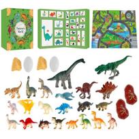 Advents Calendar 2025 Kids Dinosaur Countdowns 24 Days To Christmas With Surprise Dinosaur Toy Gift For Boys Girls