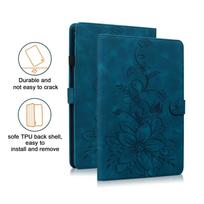 For Redmi Pad 2 Pro 12.1 2025 Cover 3D Lily Flower Back TPU Foldable Stand Tablet Cover for Redmi Pad Pro 12.1 Inch 2024 Case RedmiPad2Pro12.12025 tamsiai mėlyna