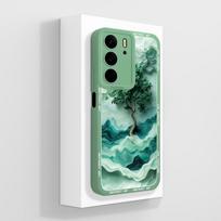 Skirta Realme C75 C75X C73 C71 dėklas Dažytos gėlės Minkštas skysto silikono galinis dangtelis Skirta Realme C 75 Pilna apsauga Telefono buferis Realme C73 gray