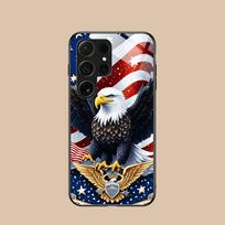 JAV Amerikos Vėliava Mobiliojo Telefono Dėklas Samsung Galaxy S26 S25 S24 S23 S22 S21 S20 Note20 Plus FE Ultra Stiklinis Spalvotas Dangtelis Galaxy Note20 Ultra gray
