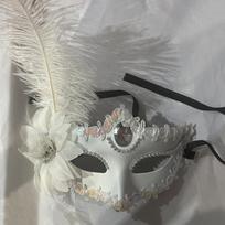 Maskaradinė plunksnuota seksuali venecijietiška kaukė moterims veidui, daugiaspalvė princesės kaukė, seksuali pusiau Helovino plunksnuota kaukė, dekoras